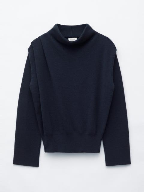 & Other Stories Pleat-Detail Wool Jumper