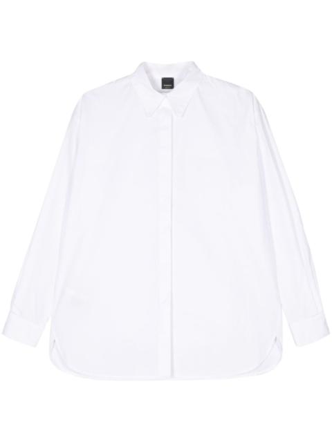 PINKO logo-embroidered shirt
