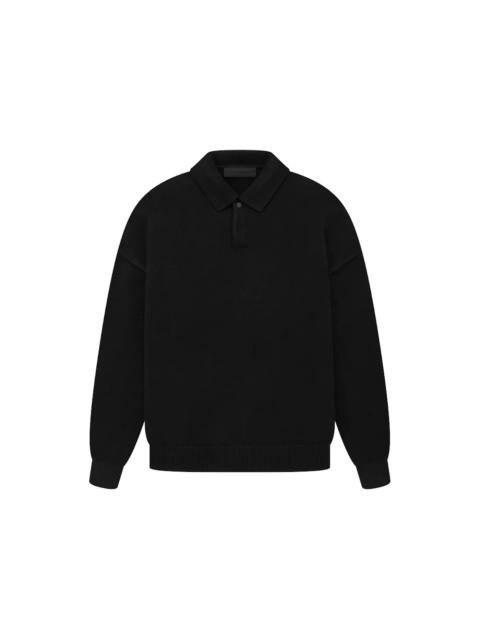 ESSENTIALS Fear of God Essentials Knit Polo Black