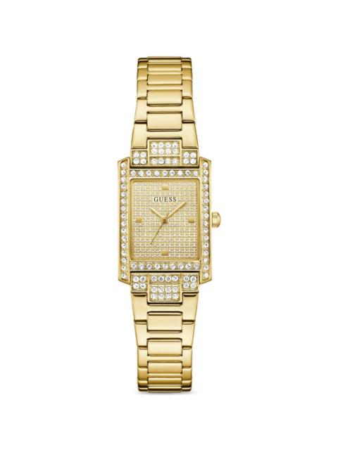 GUESS USA crystal-embellished 23mm watch