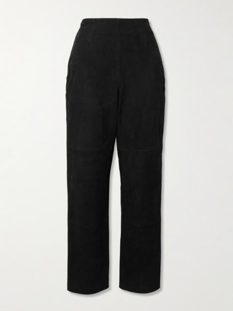 RÓHE Suede Straight-leg Pants