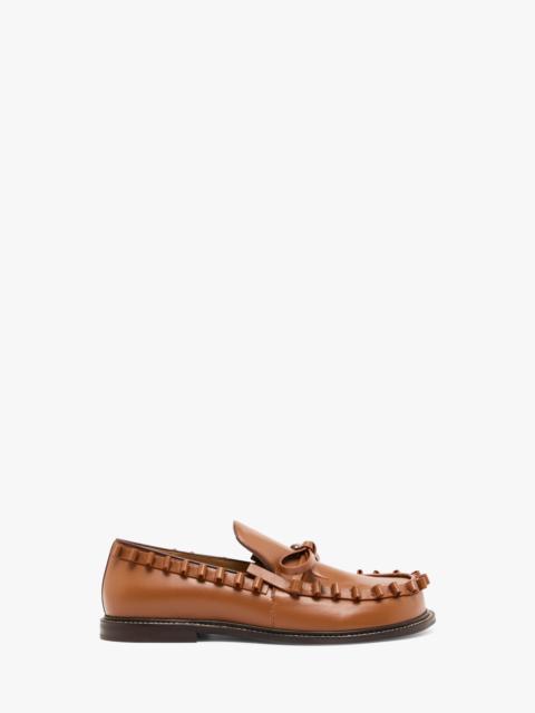 JW Anderson RUFFLE LEATHER MOCCASSIN