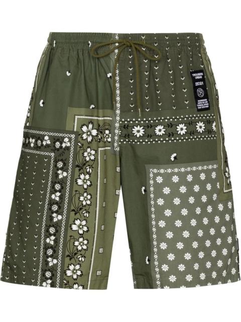 NEIGHBORHOOD bandana patchwork Bermuda shorts