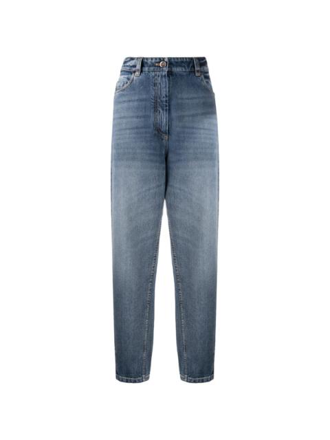 Brunello Cucinelli high rise mom-fit jeans