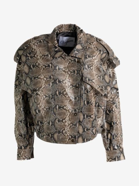 VAQUERA python-effect epaulette jacket