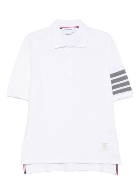 four-stripe cotton polo shirt