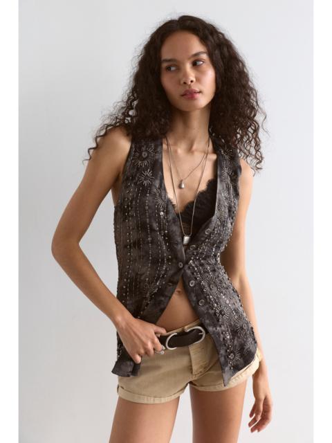 FREE PEOPLE Arden Embellished Vest