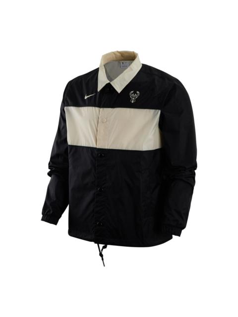 Nike NBA MIL coach jacket 'Black' DR2339-010