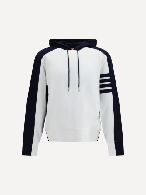 Thom Browne Loopback Colorblock Hooded Sweatshirt