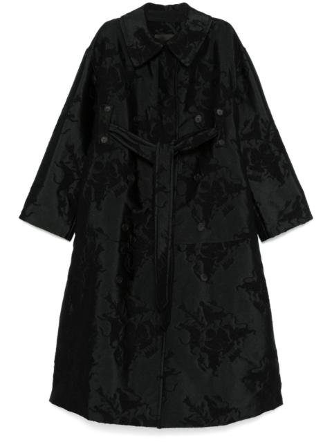 FABIANA FILIPPI floral-jacquard coat