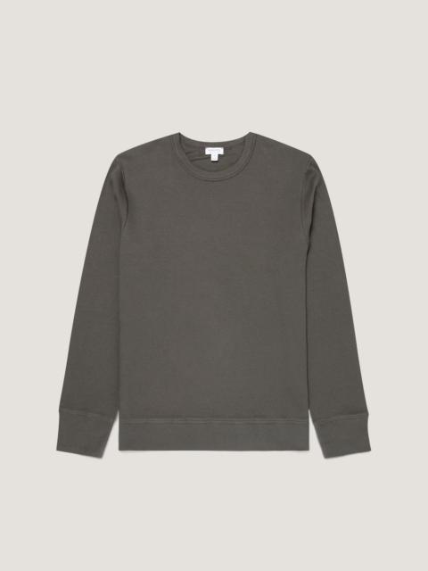 Sunspel Long Sleeve Cellulock Crew Neck