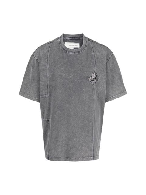 FENG CHEN WANG logo-embroidered cotton T-shirt