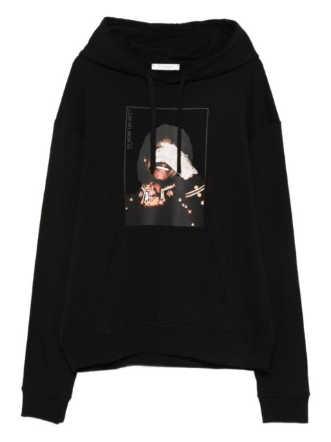 ih nom uh nit graphic-print hoodie