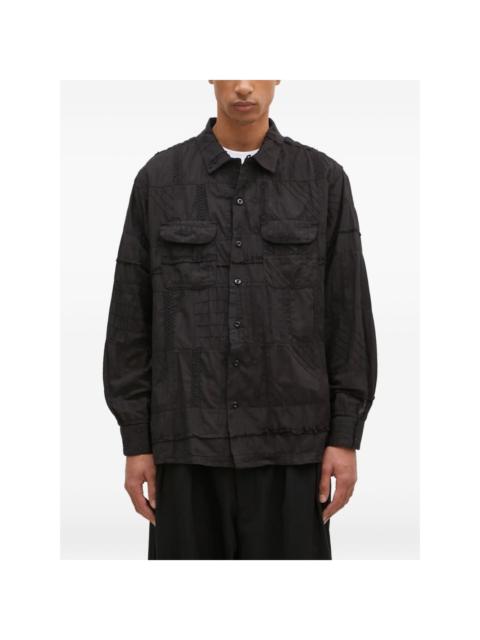 Engineered Garments patchwork shirt jacket