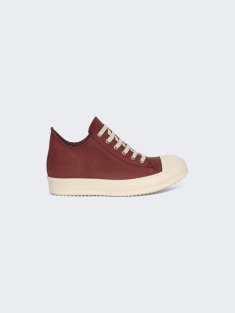 Rick Owens Hollywood Low Sneakers Rosewood And Milk