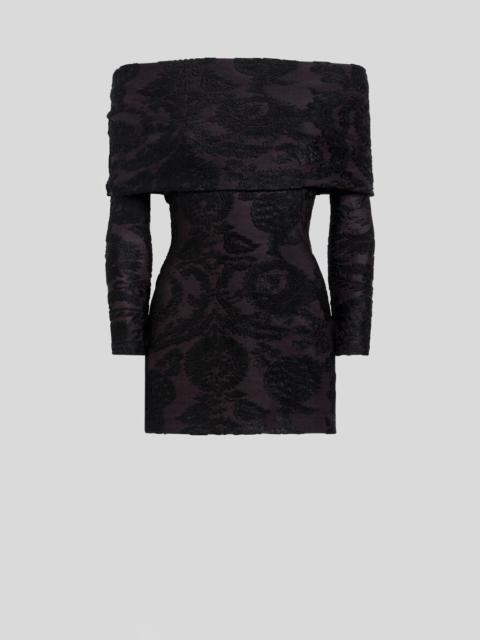 Etro SWEATER IN CHENILLE JACQUARD WITH PAISLEY FOLIAGE MOTIF