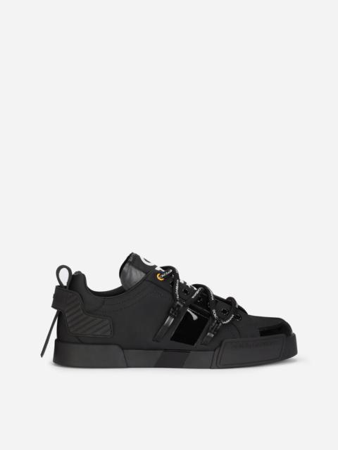 Dolce & Gabbana Portofino sneakers in calfskin and patent leather