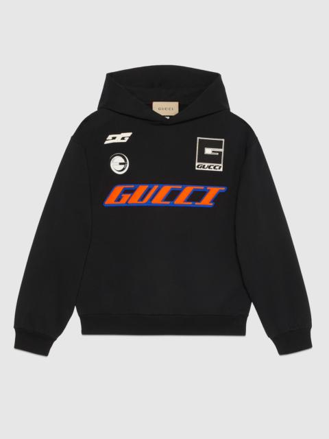 GUCCI Cotton jersey hooded sweatshirt