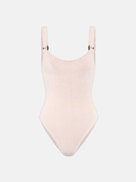 Hunza G Domino crinkle-effect swimsuit