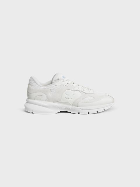 CELINE RUNNER SNEAKER IN CALFSKIN, SUEDE CALFSKIN AND MESH