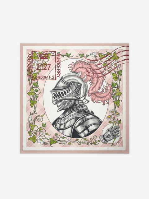Burberry Knight Travels Silk Scarf