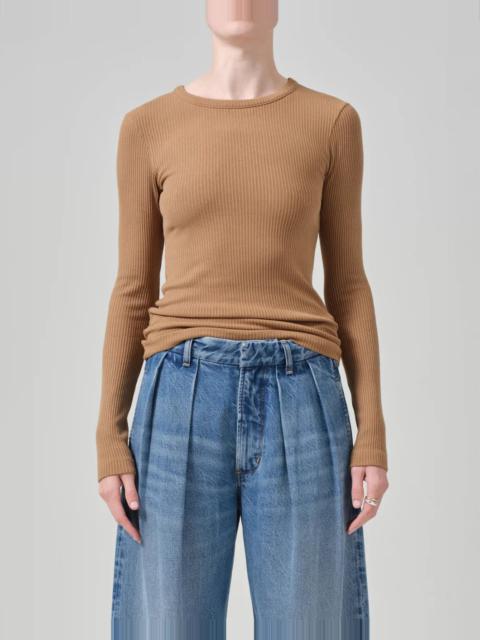 Citizens of Humanity BINA CREWNECK CARAMEL