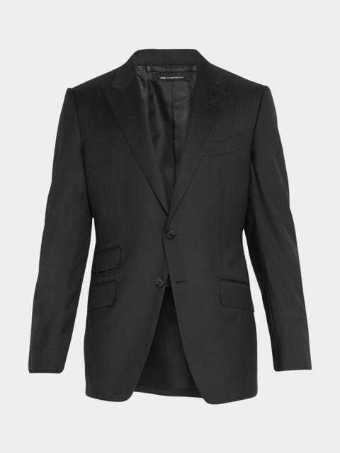 Men's Solid Master Twill Two-Piece Suit