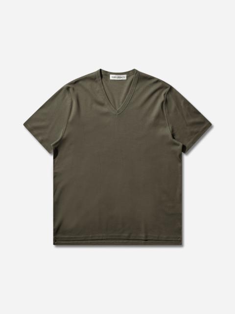Our Legacy Men's Gorge V-Neck T-Shirt Faded Pine