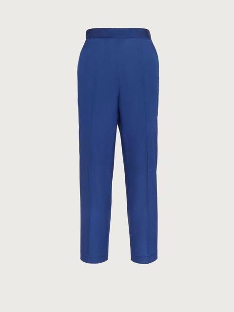 FERRAGAMO SILK CROPPED TROUSER