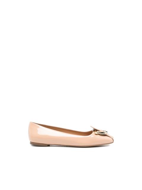 FERRAGAMO buckle-detail ballet flats