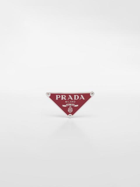 Prada Enameled metal belt buckle