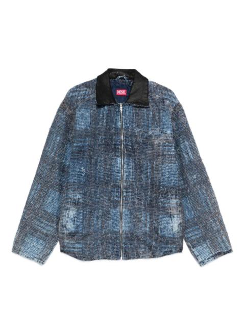 Diesel D-Ivar-S1 plaid-pattern jacket