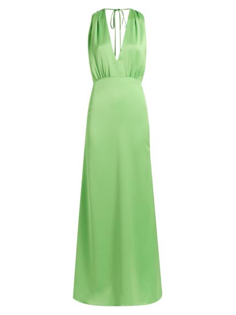RAMY BROOK Women's Martin Satin Gown - Bright Lime