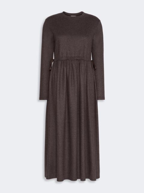 WEEKEND Max Mara VETTURA Jacquard jersey long dress - BROWN