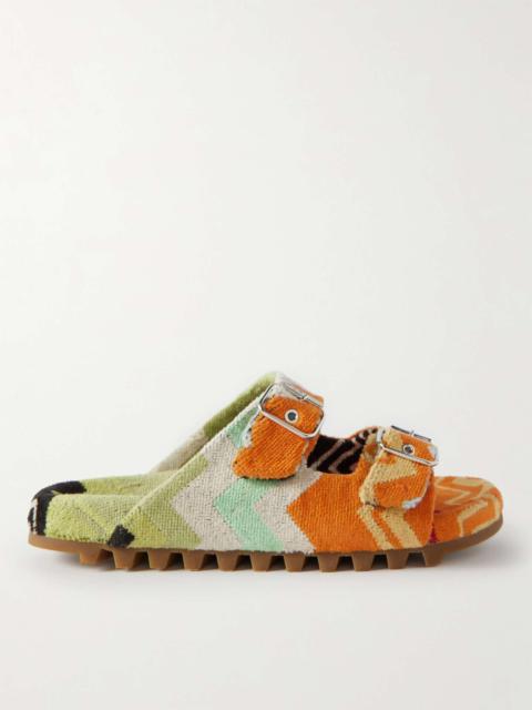 Missoni Buckled Terry-Jacquard Sandals