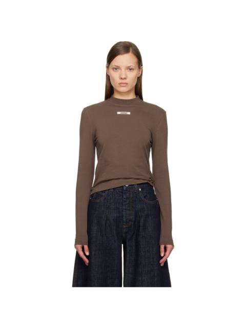 Brown 'The Gros Grain' Long-Sleeve T-shirt
