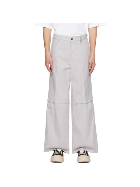 Marni Gray Workwear Trousers