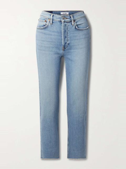 RE/DONE 70s Stove Pipe high-rise straight-leg jeans