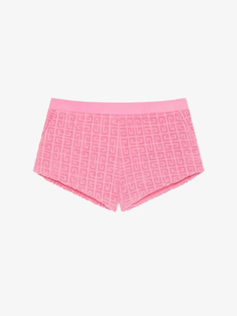 Givenchy SHORTS IN 4G COTTON TOWELLING