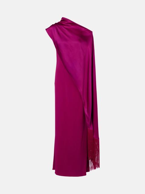 Taller Marmo Berenson draped satin gown