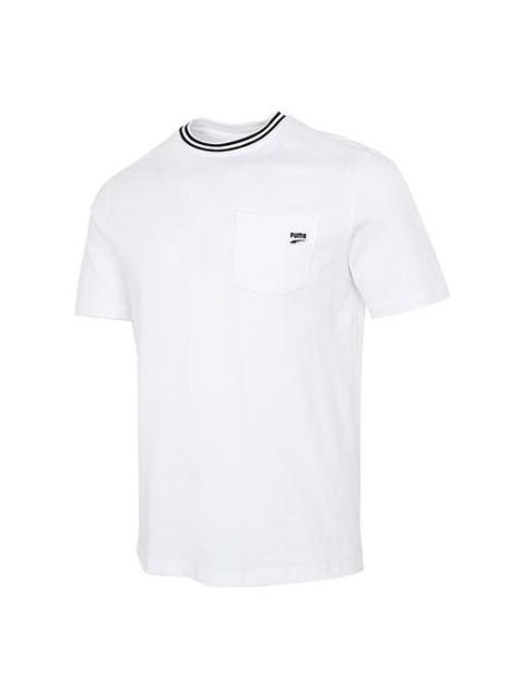 PUMA Downtown Pocket T-Shirt 'White Black' 531432-02