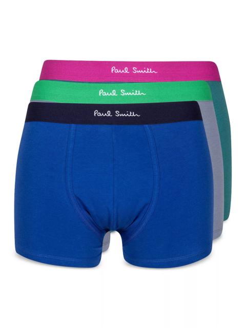 Mixed Blue Trunks, Pack of 3