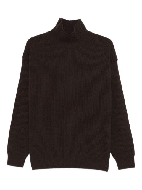 AURALEE ribb-knit turtleneck sweater