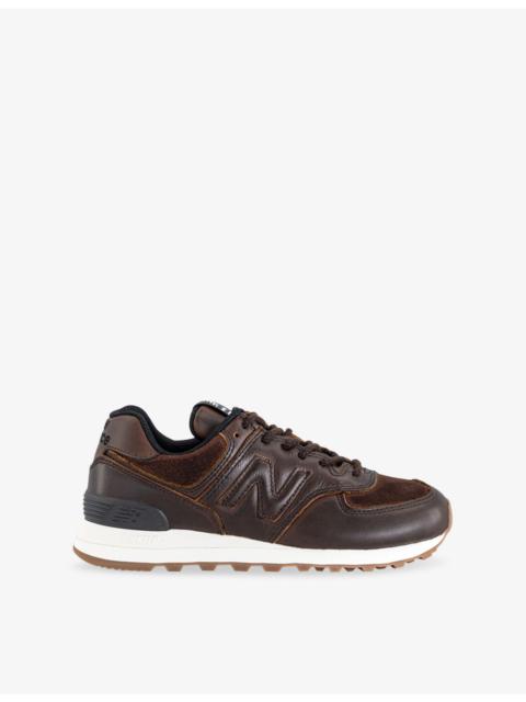 New Balance 574 Leather Trainers