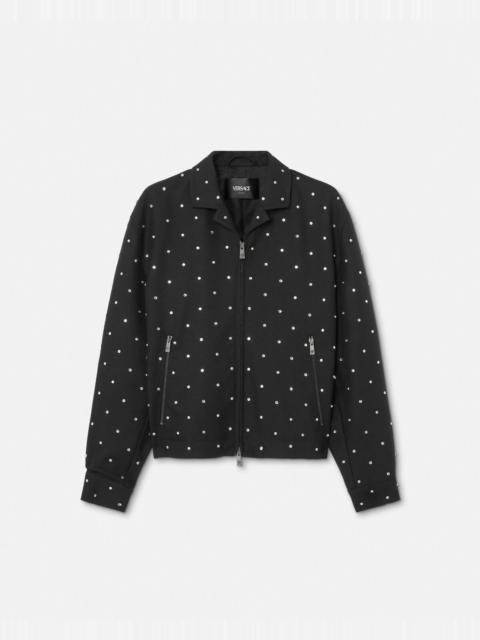 VERSACE Cielo Stellato Wool Blouson Jacket