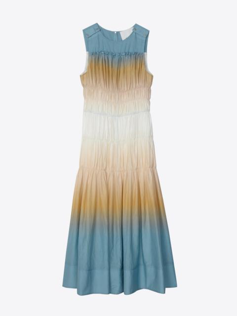 3.1 Phillip Lim Ombré Voile Gathered Maxi Dress