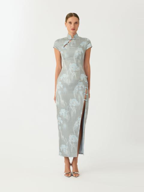 SAU LEE JOSEPHINE JACQUARD DRESS