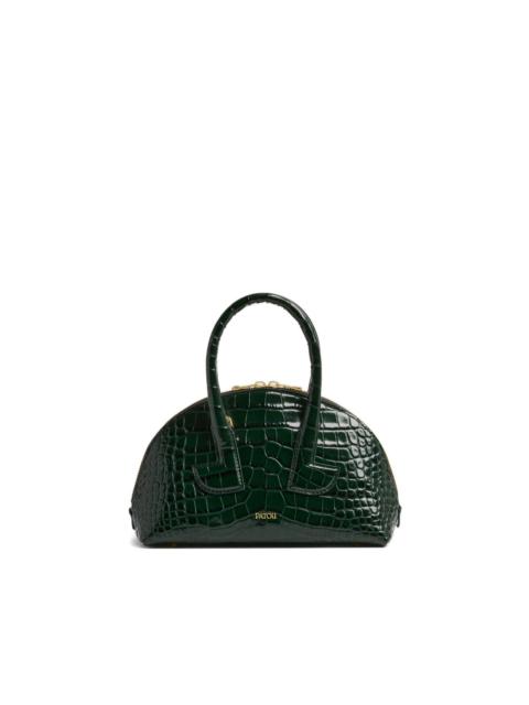 PATOU Le Patou Bowling crocodile-embossed half-moon bag