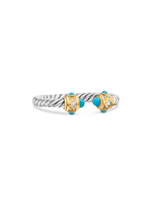 DAVID YURMAN Women's Renaissance Ring in Sterling Silver - Turquoise