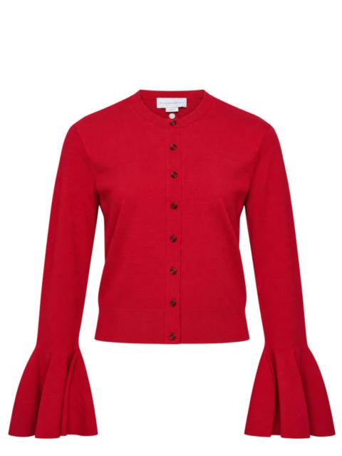 Stella McCartney Compact Knit Bell Sleeve Cardigan